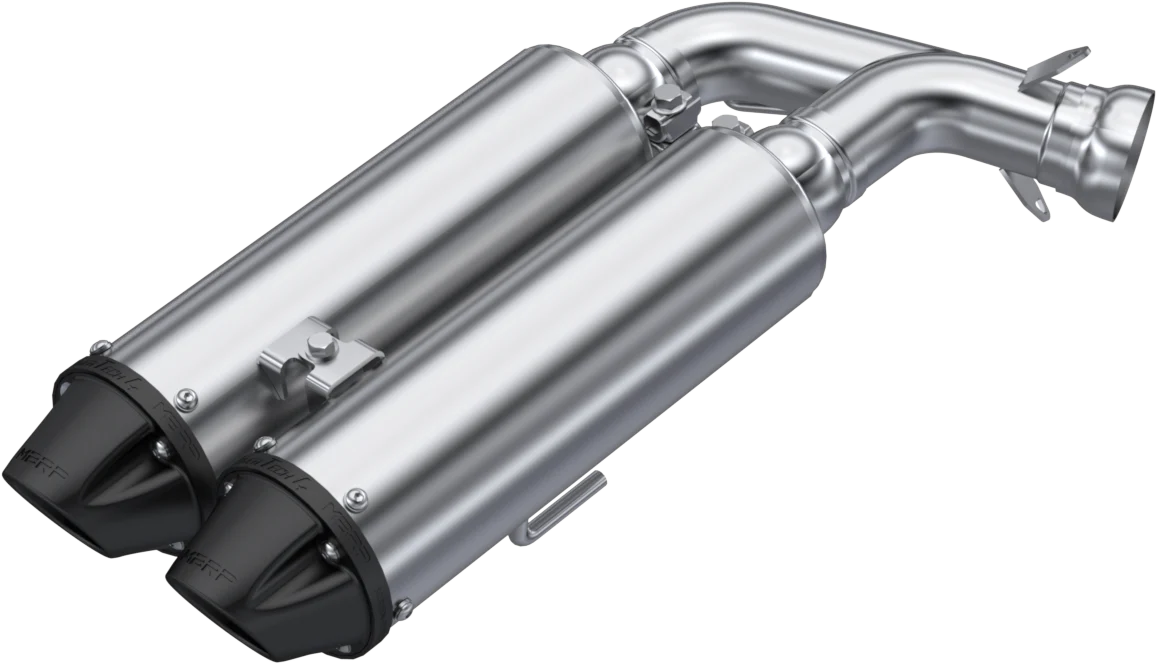 DUAL SLIP-ON SYSTEM W/ 4" PERFORMANCE MUFFLER BLK TIP