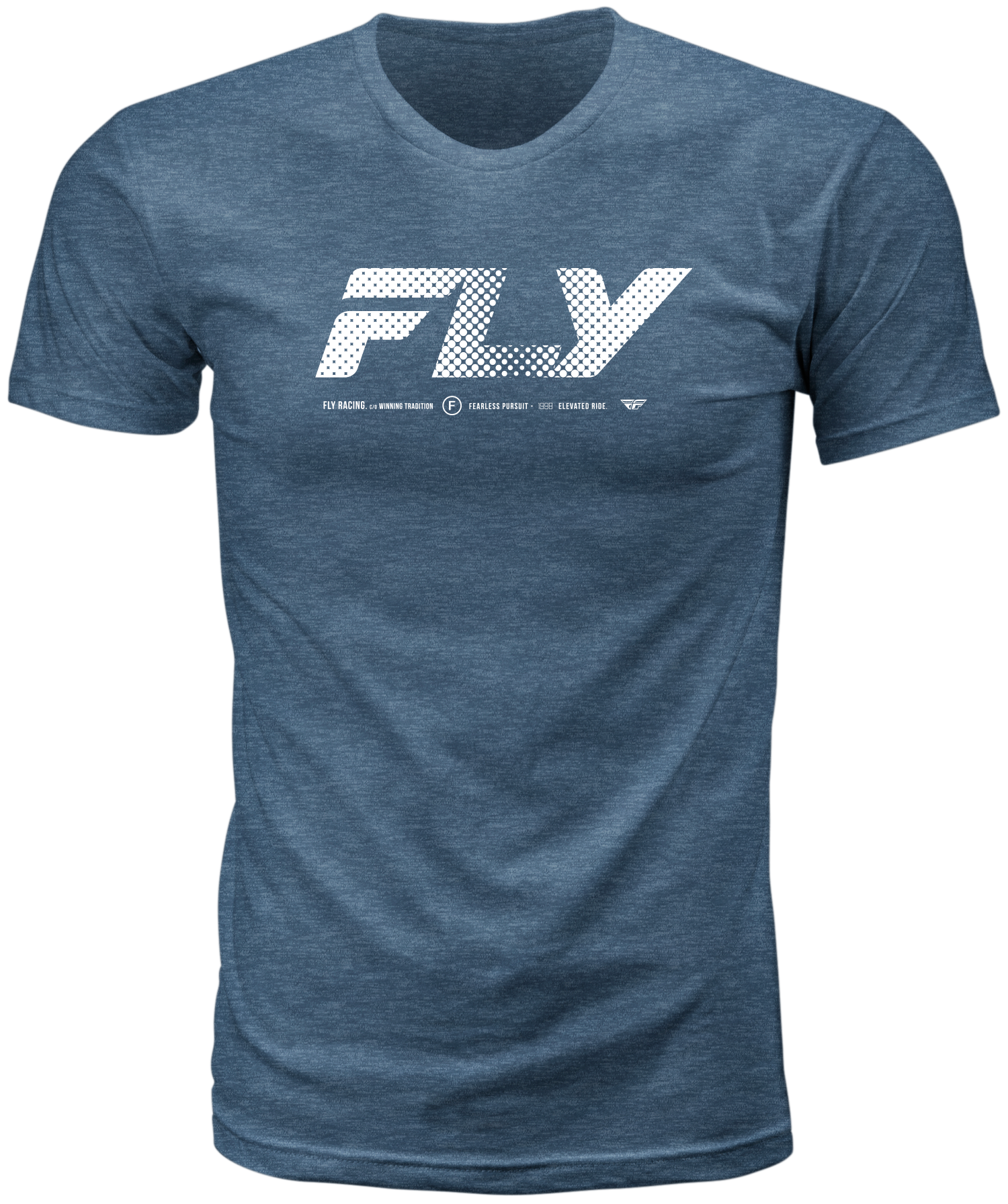 FLY WORLDWIDE TEE BLUE LG