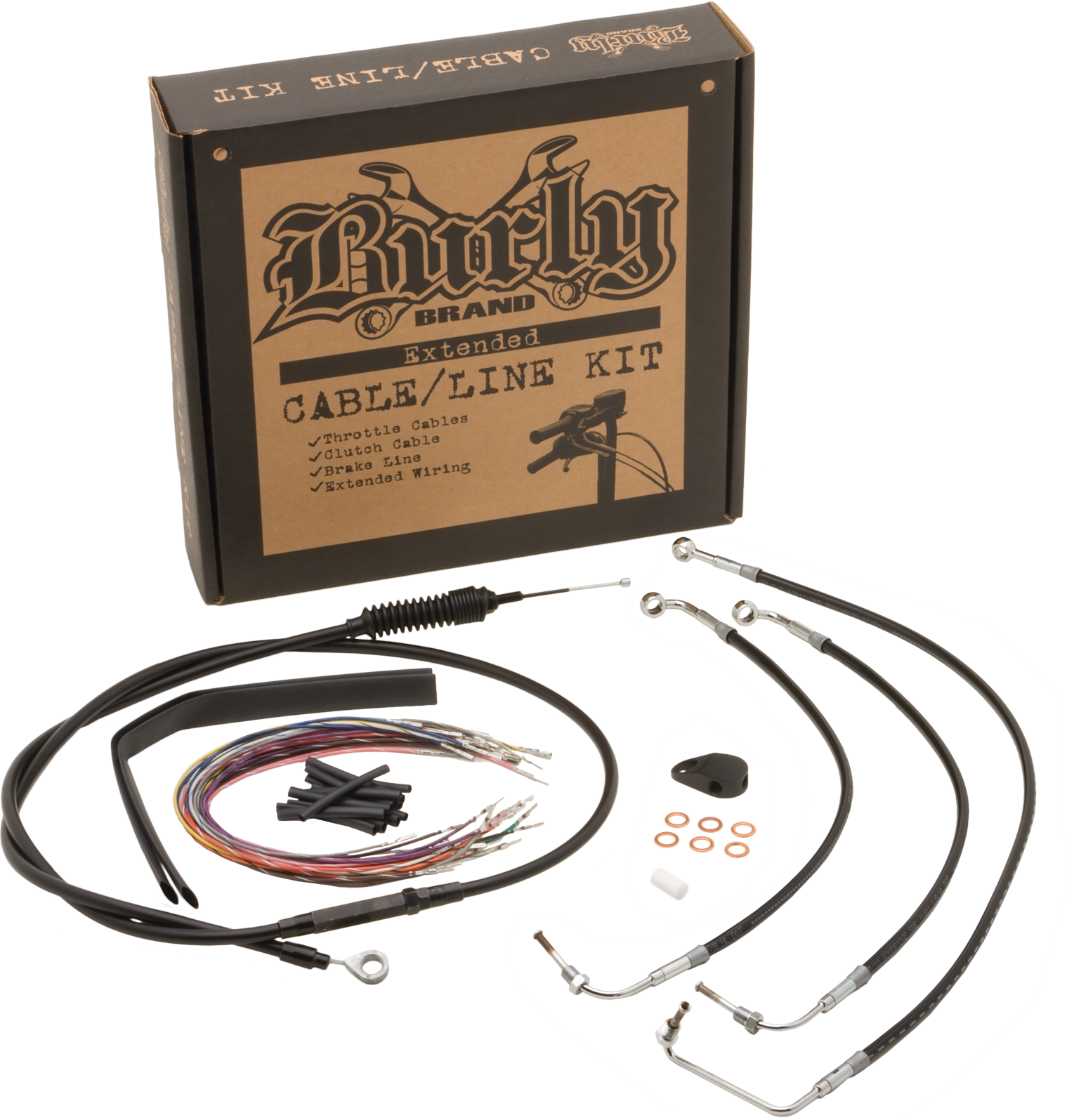 BURLY CNTRL KIT 14" APE BLACK ABS