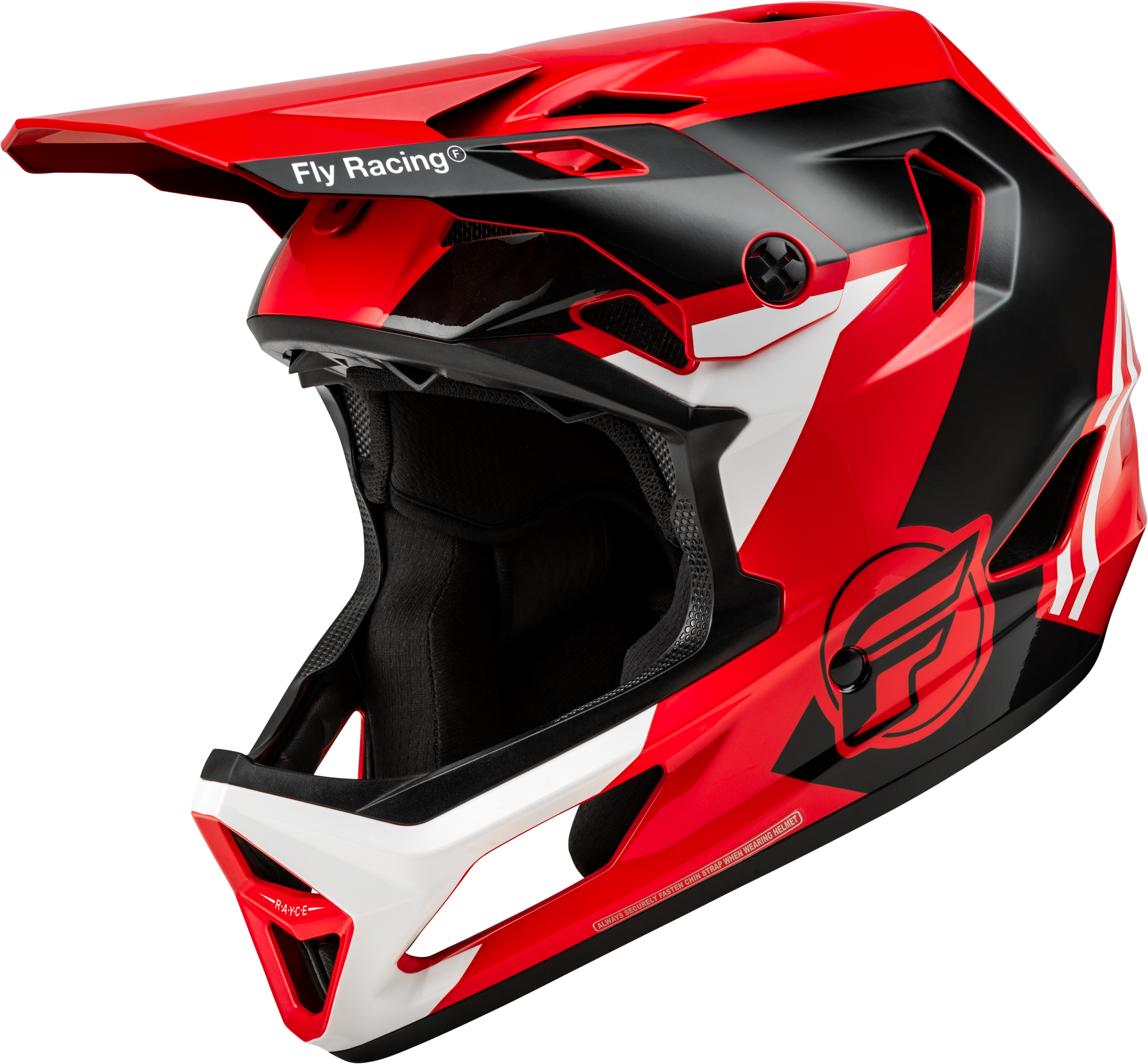 RAYCE BICYCLE HELMET RED/BLACK/WHITE SM