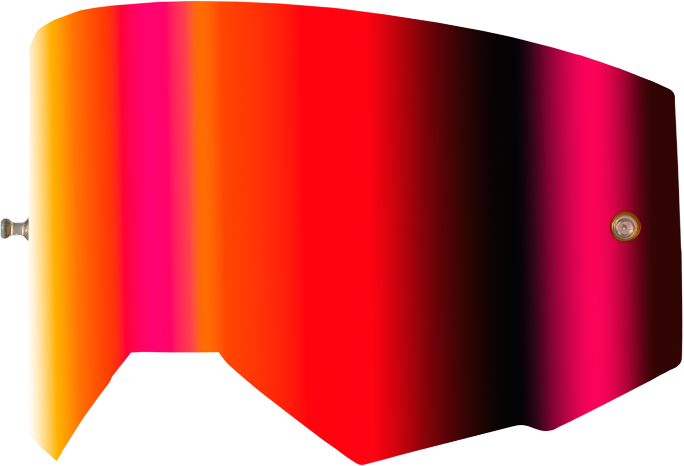 SINGLE LENS W/ POST ADULT W/ LIGHT RED MIRROR/AMBER LENS