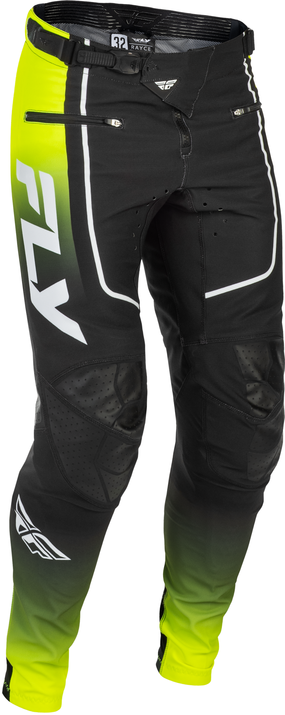 YOUTH RAYCE BICYCLE PANTS LIME/BLACK/WHITE SZ 26
