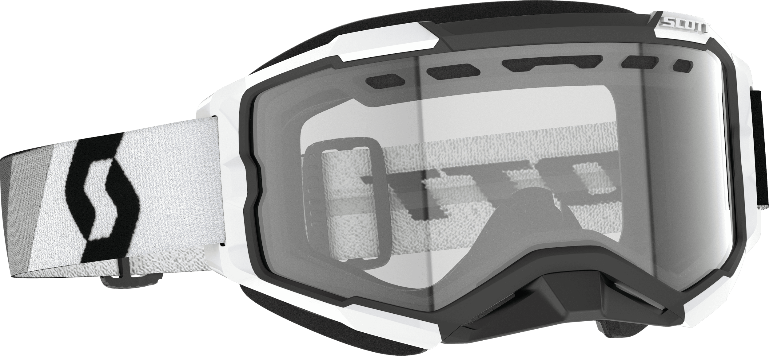 FURY SNOWCROSS GOGGLE PREMIUM BLACK/WHITE CLEAR