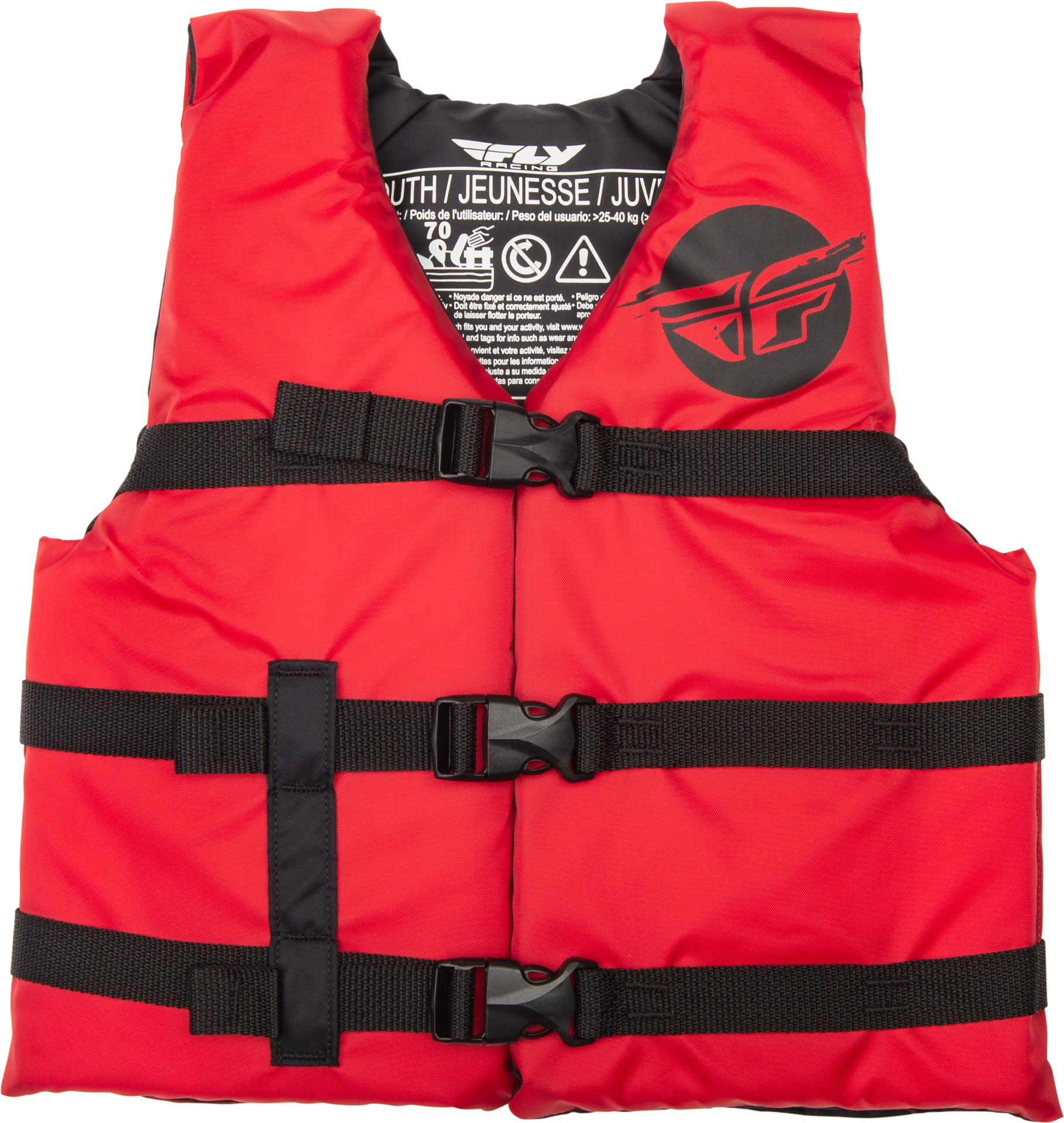 YOUTH FLOTATION VEST RED/BLACK