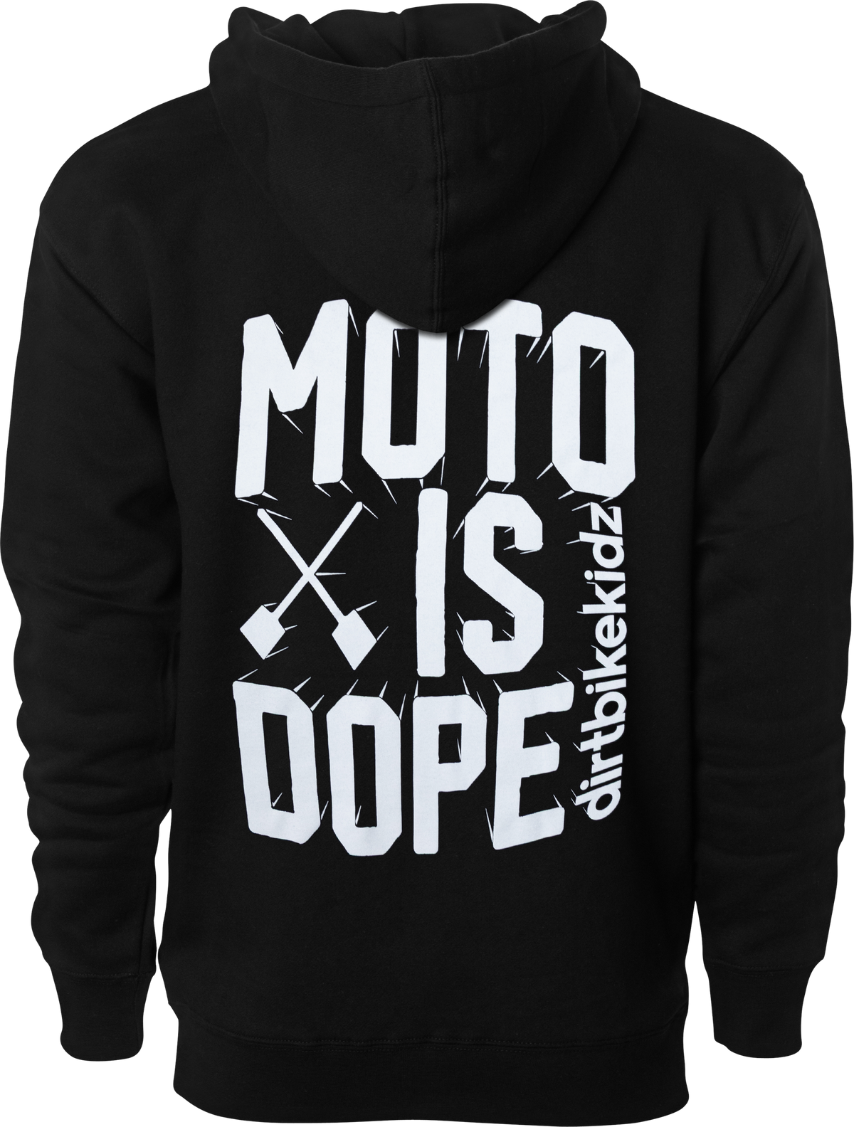 MOTO IS DOPE HOODIE BLACK SM