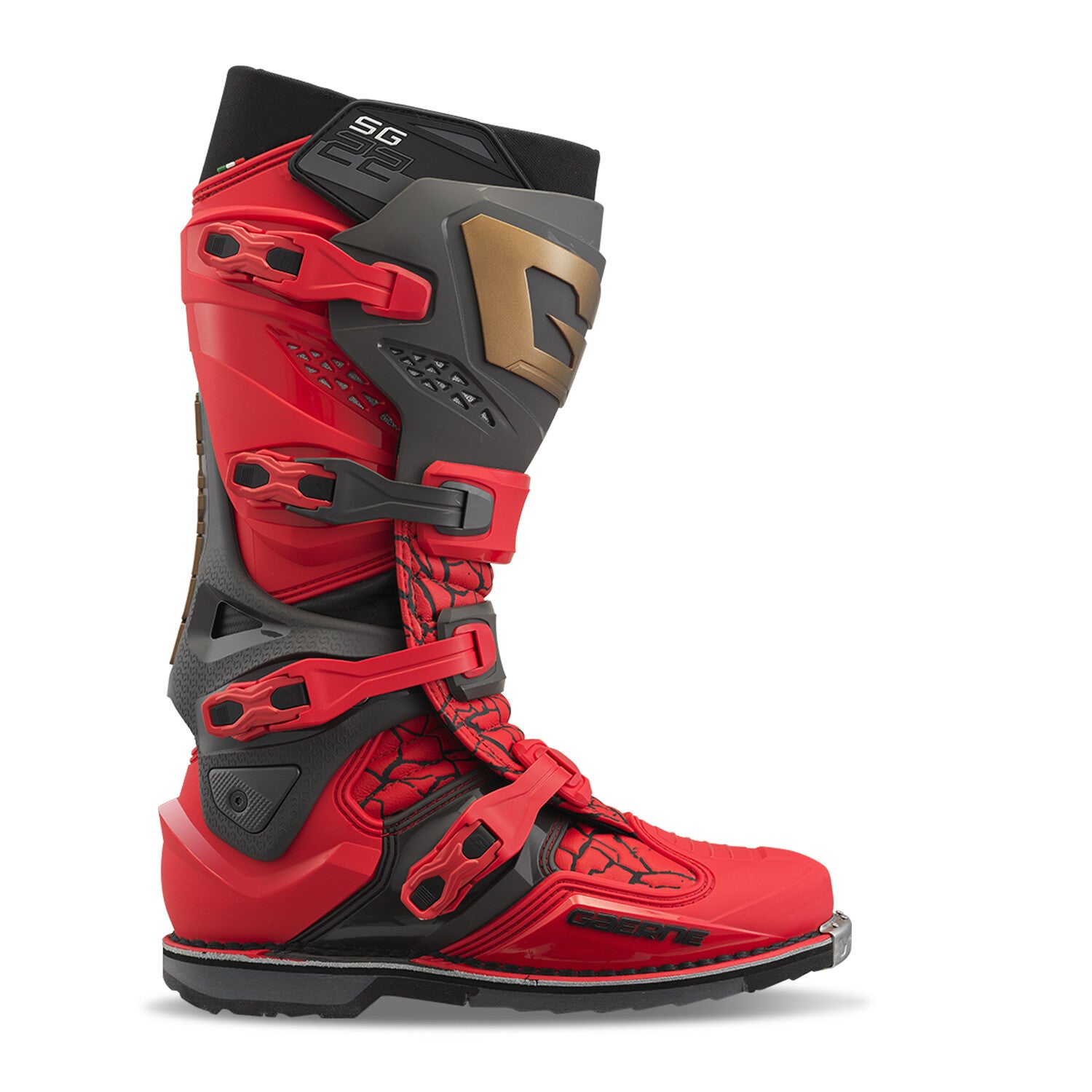 SG22 MAGMA MJK LE BOOTS RED/BLACK/GOLD SZ 10