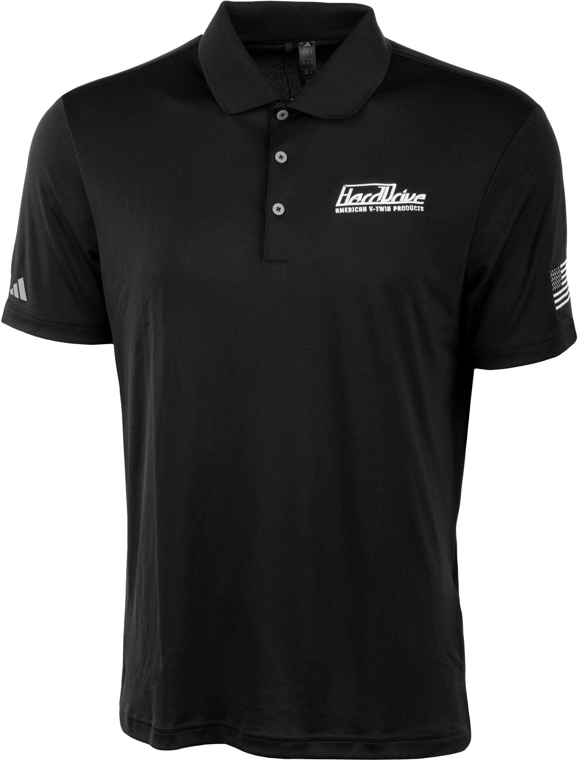 HARDDRIVE POLO BLACK/WHITE SM