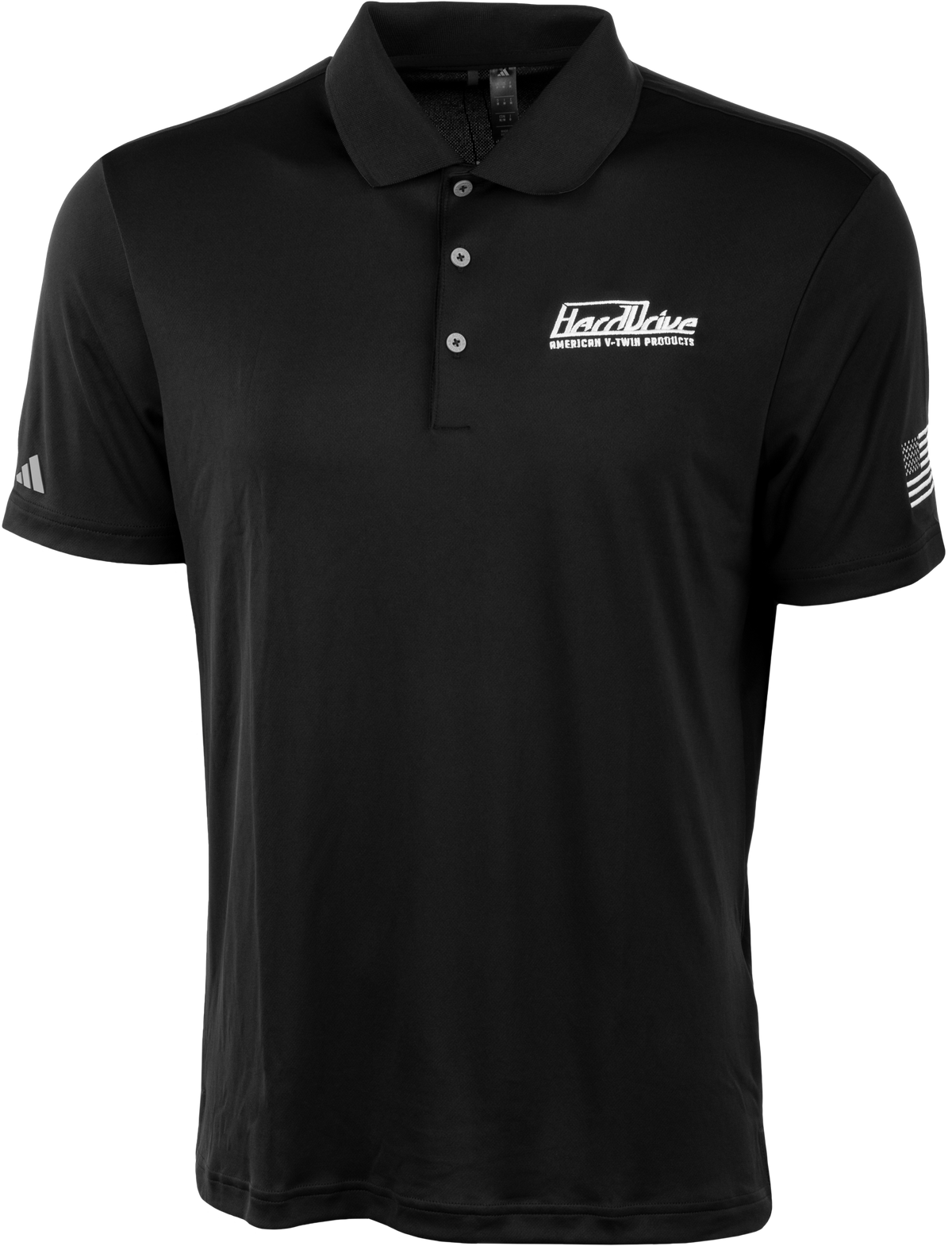 HARDDRIVE POLO BLACK/WHITE XL