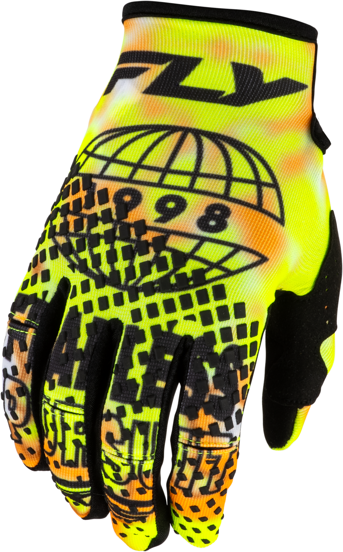 KINETIC BLUR GLOVES WHITE/HI-VIS/ORANGE MD