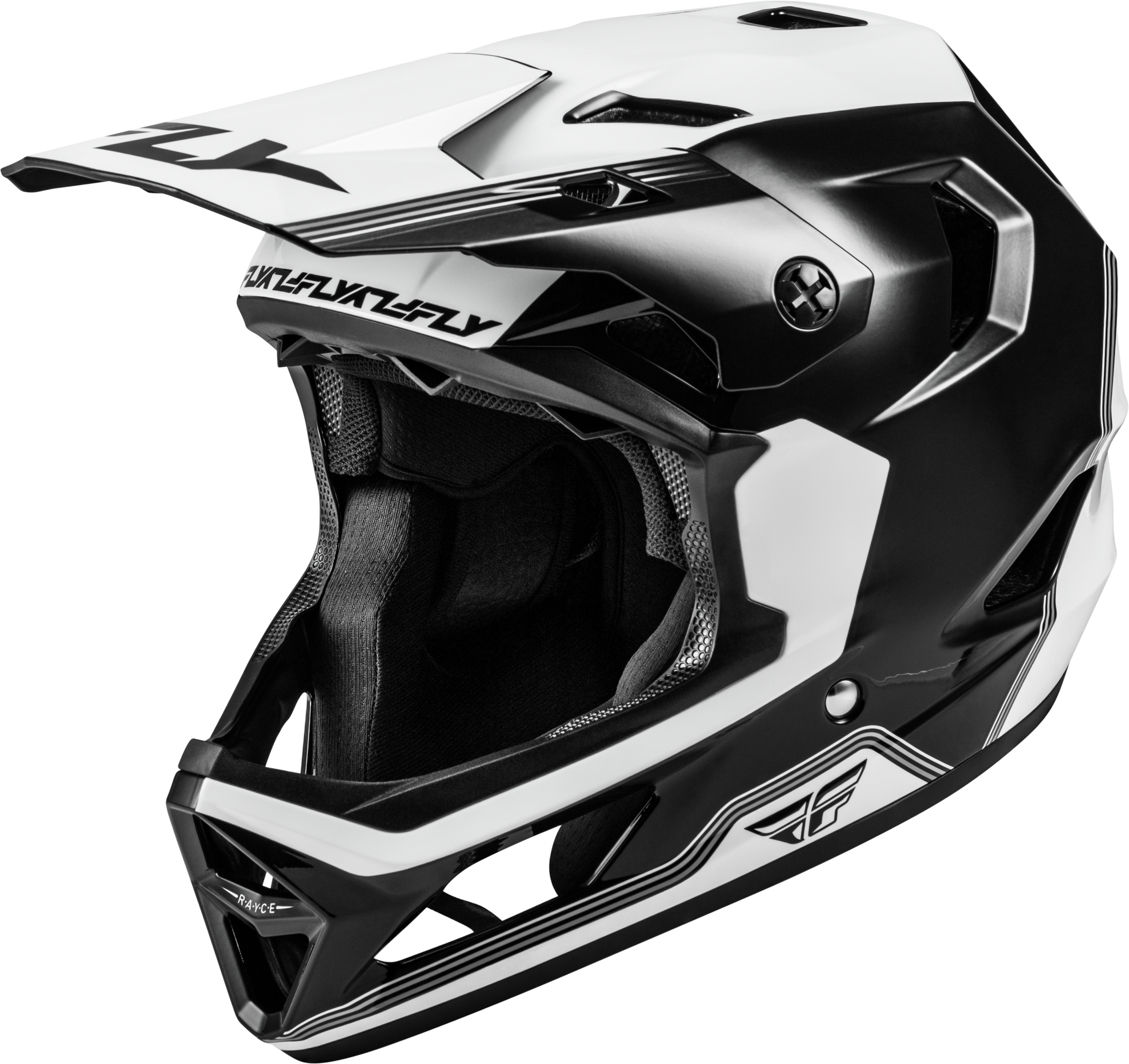 RAYCE REPEAT BICYCLE HELMET BLACK/WHITE SM