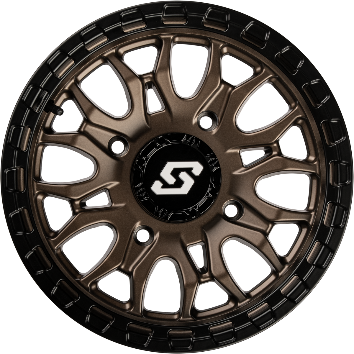 IGNITION WHEEL 15X7 4/137 +10MM BRONZE/BLK