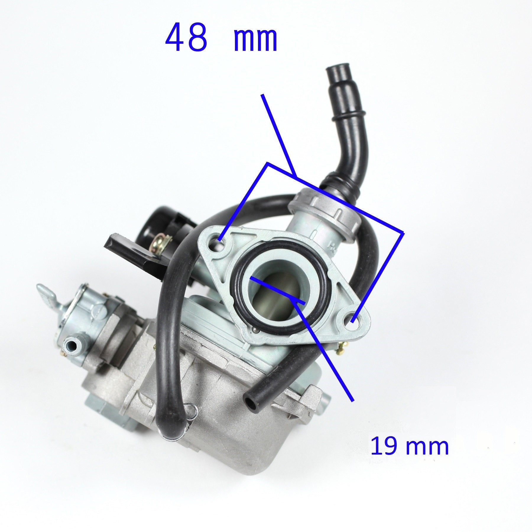 Carburetor - PZ19 - Hand Choke w/Petcock - Kazuma 100cc-110cc - DENI