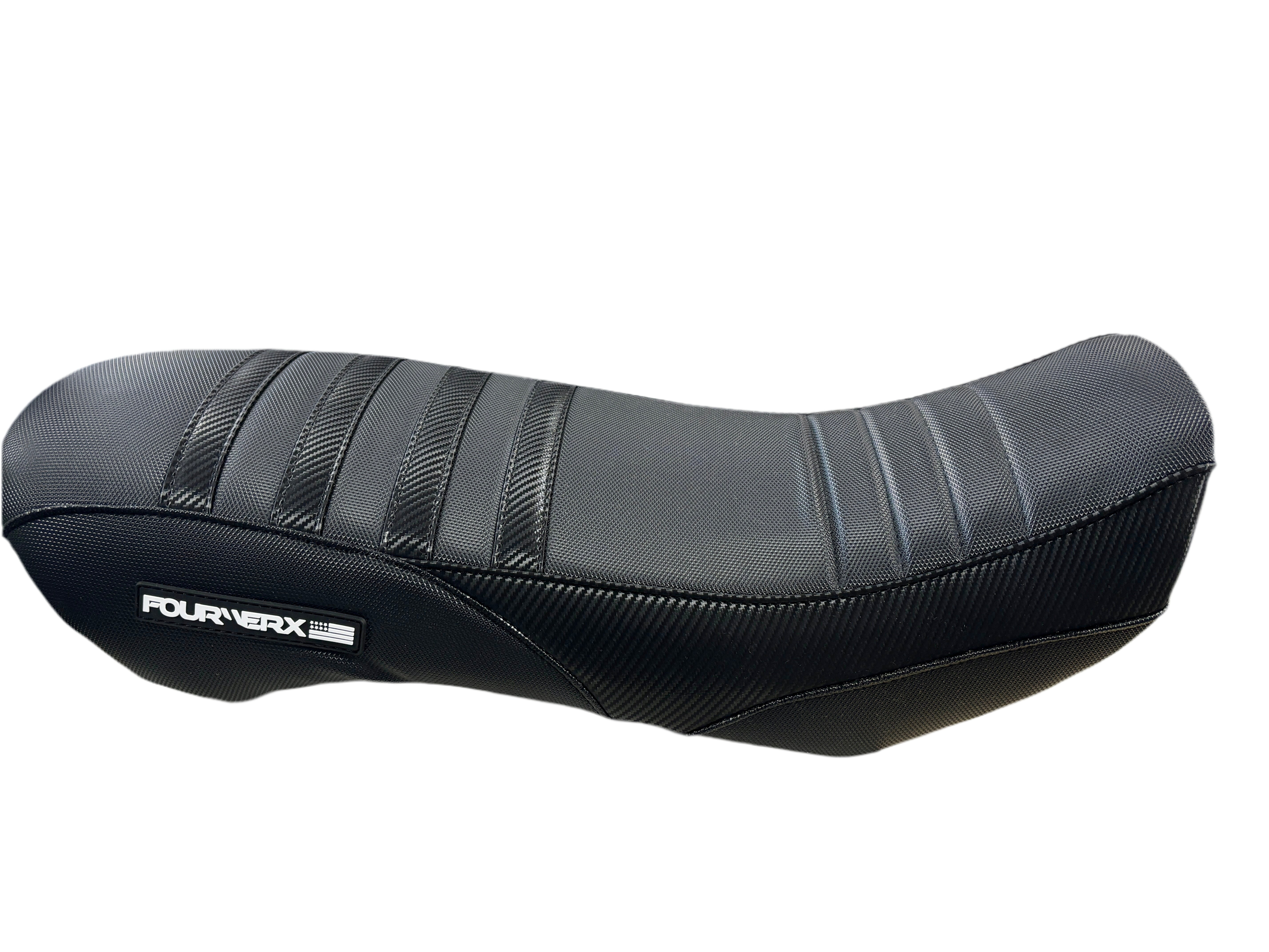 DRR DRK MODEL - BLACK GRIPPER W/BLACK CARBON ACCENTS AND BANDS -  (SEAT COVER)