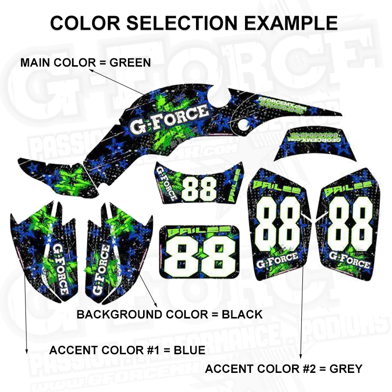 #BACK THE BLUE - TEAM DECAL KIT