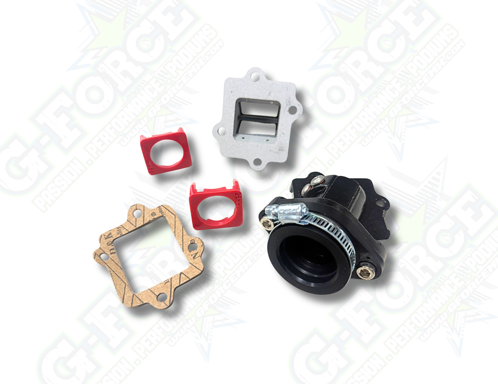(03) Intake Manifold And Reed Cage - DRR/Apex