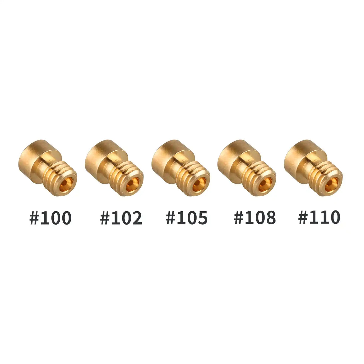 NIBBI RACING PE CARBURETORS - MAIN JET KITS - 5 PACK  (100 to 110)