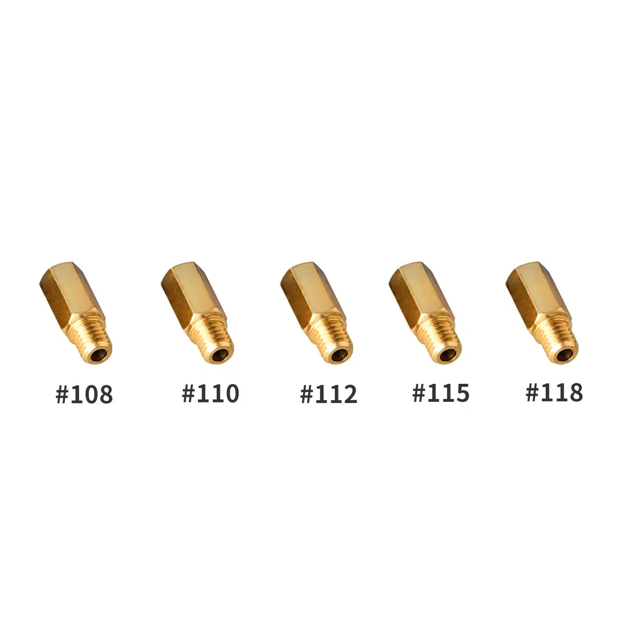 NIBBI RACING PWK CARBURETORS - MAIN JET KITS - 5 PACK  (108 to 118)