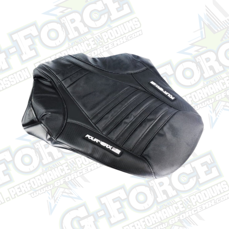 DRR / APEX - BLACK GRIPPER W/BLACK CARBON ACCENTS AND BANDS -  (SEAT COVER)