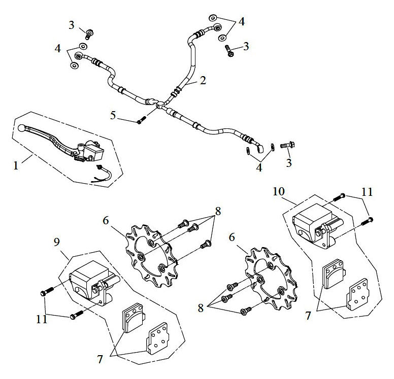 #3 Bolt, Brake Hose