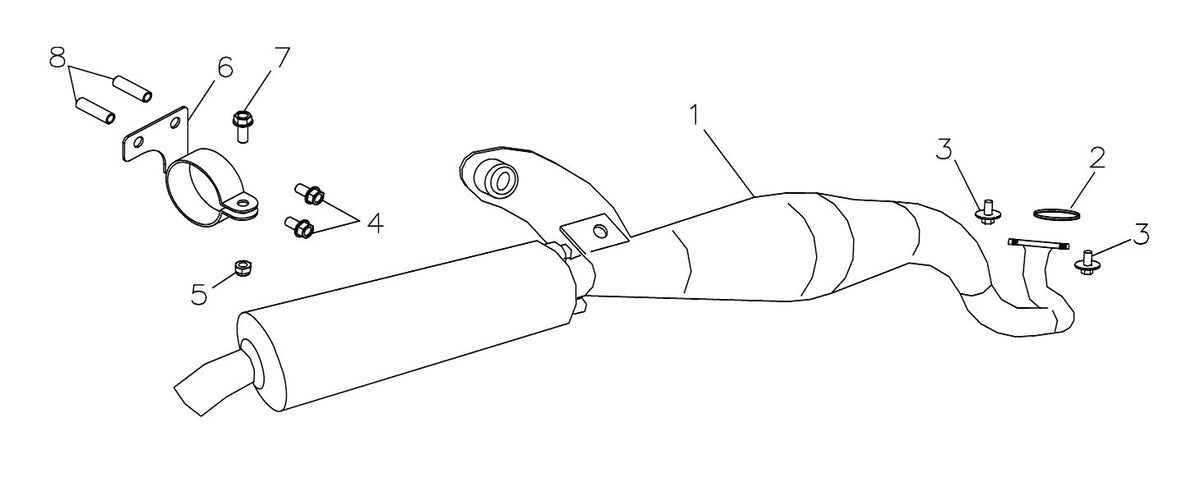 #2 EXHAUST PIPE GASKET