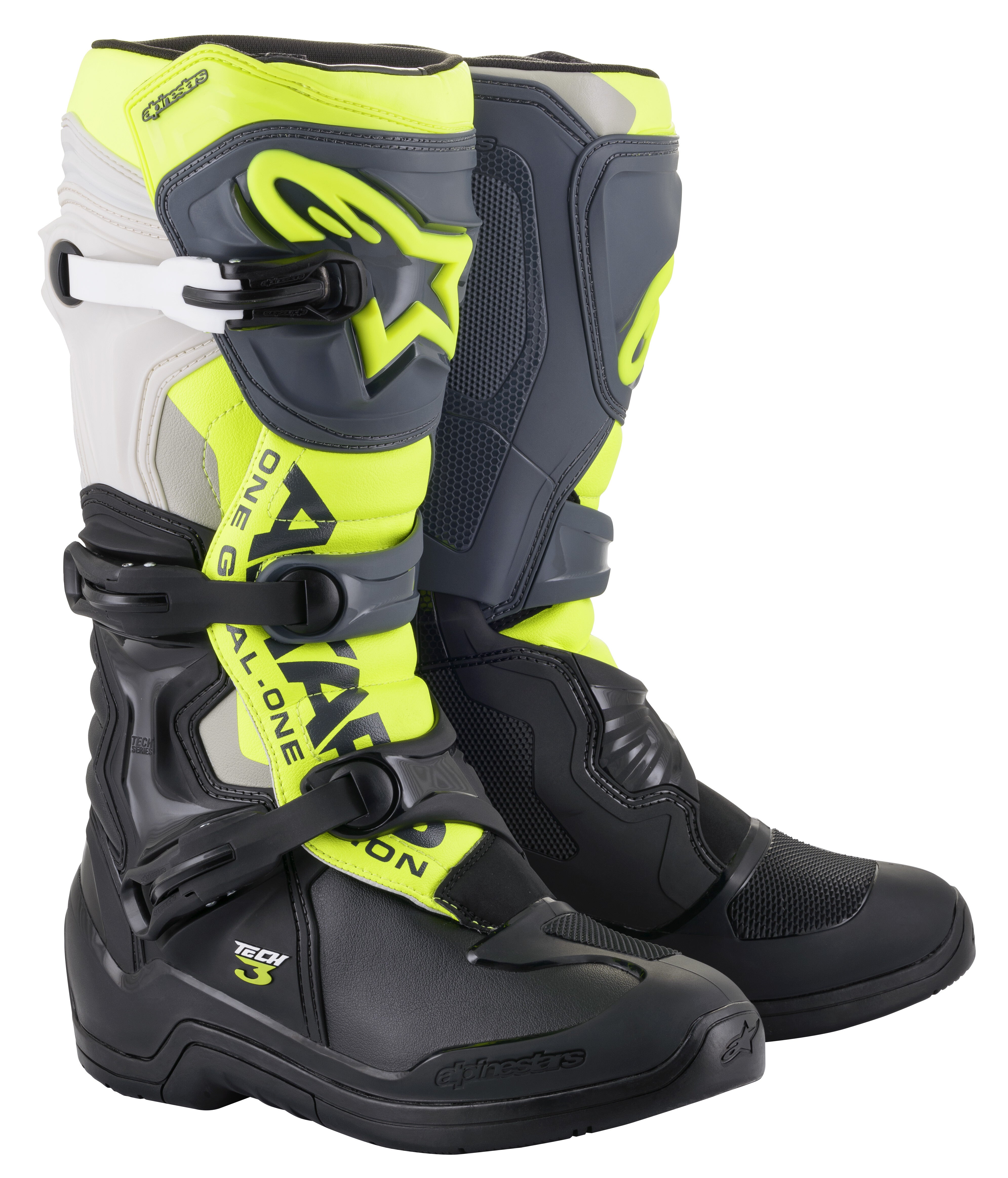 TECH 3 BOOTS BLK/COOL GREY/YLW/FLUO SZ 15