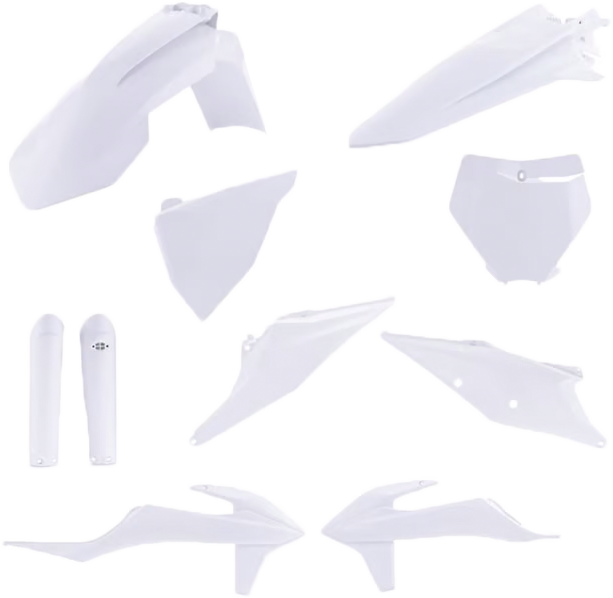 FULL PLASTIC KIT KTM WHITE