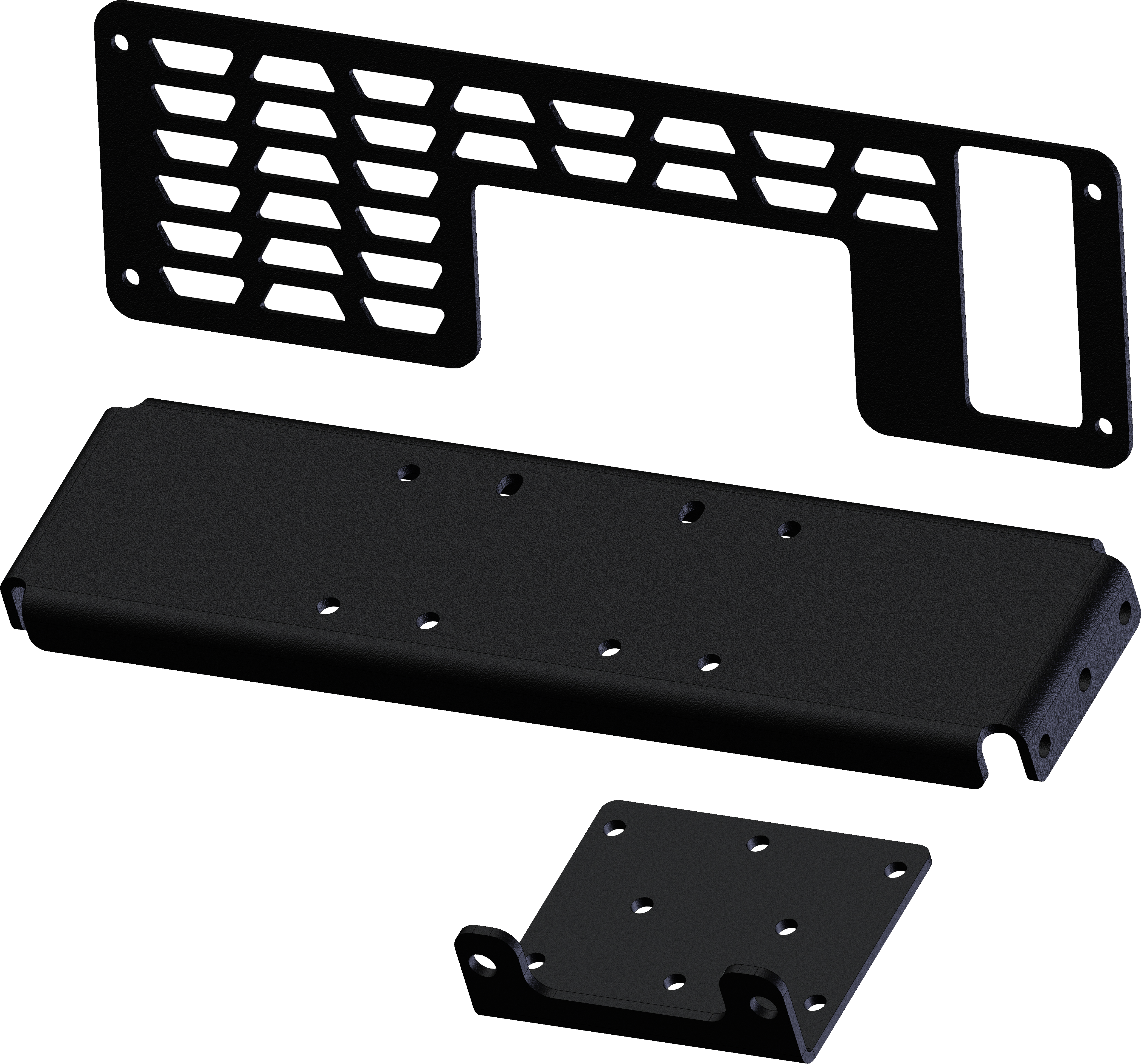 WINCH MOUNT W/GRILL