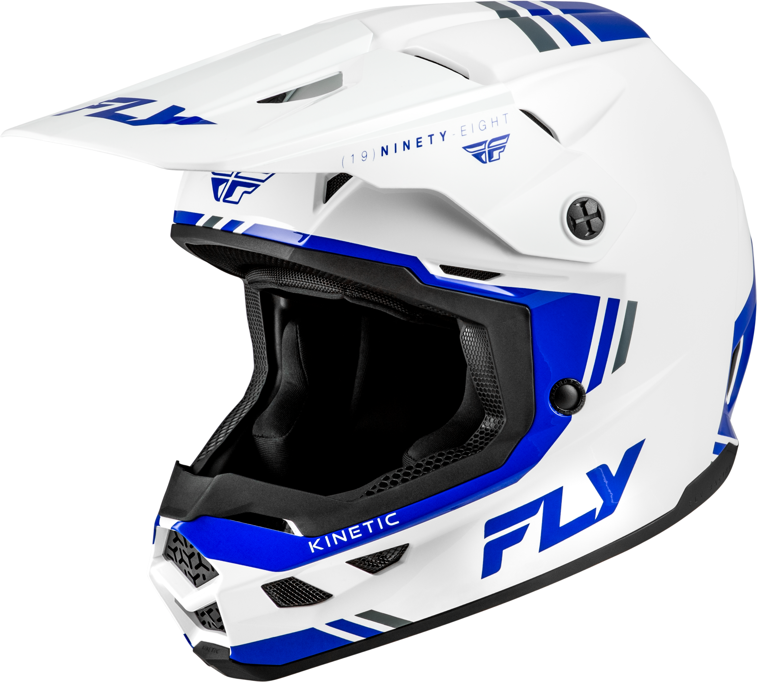 KINETIC VERDICT HELMET WHITE/BLUE/GREY SM