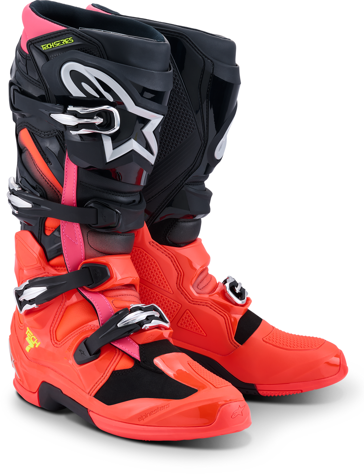 TECH 7 BLACK/RED FLUO/PINK FLUO 11
