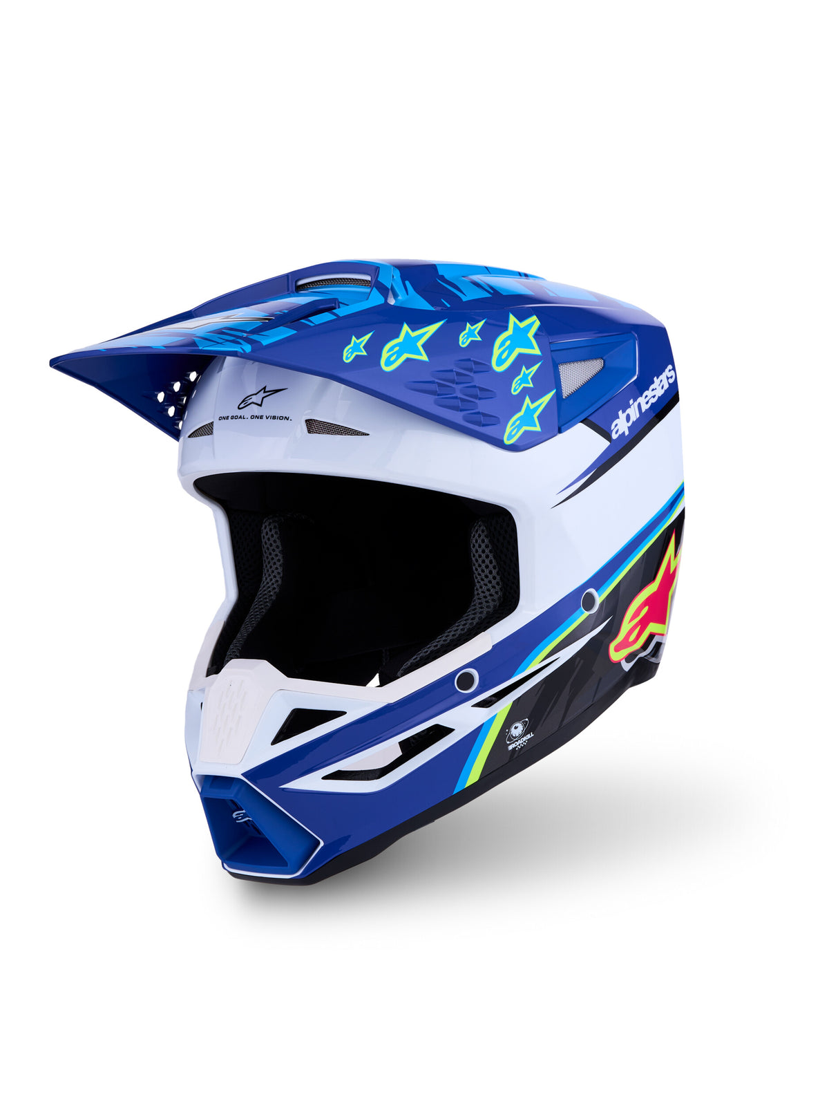 S-M3 FALCON HELMET ECE06/DOT BLU/WH/BLK/PINK FL/YL FL GL XL