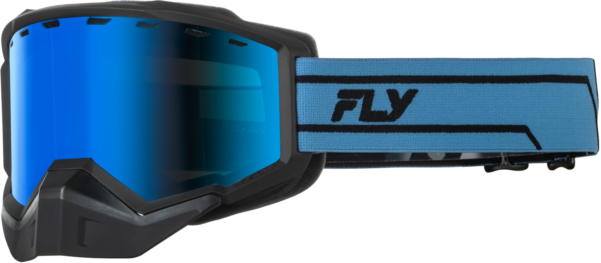 FOCUS SNOW BLUE/BLACK W/SKY BLUE MIRROR/BLUE LENS