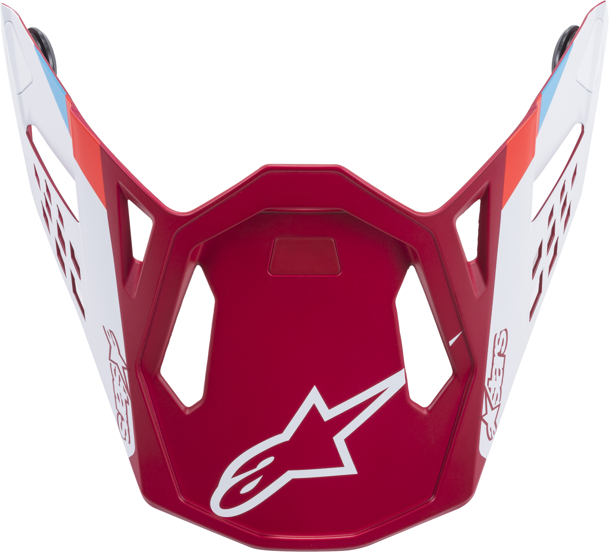 M8 CONTACT HELMET VISOR RED/WHITE