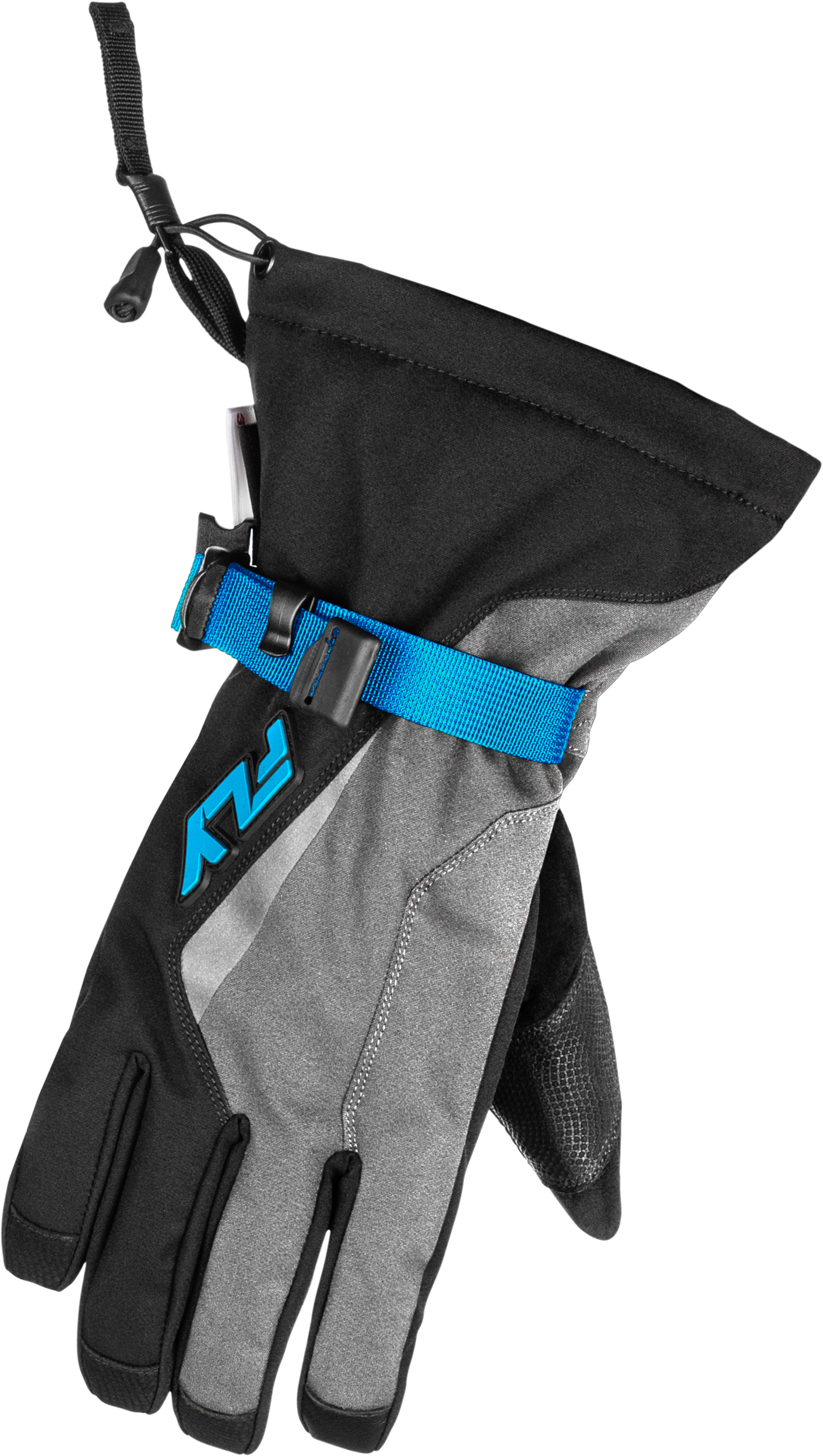 TITLE GAUNTLET GLOVES LIGHT GREY/BLACK/BLUE SM