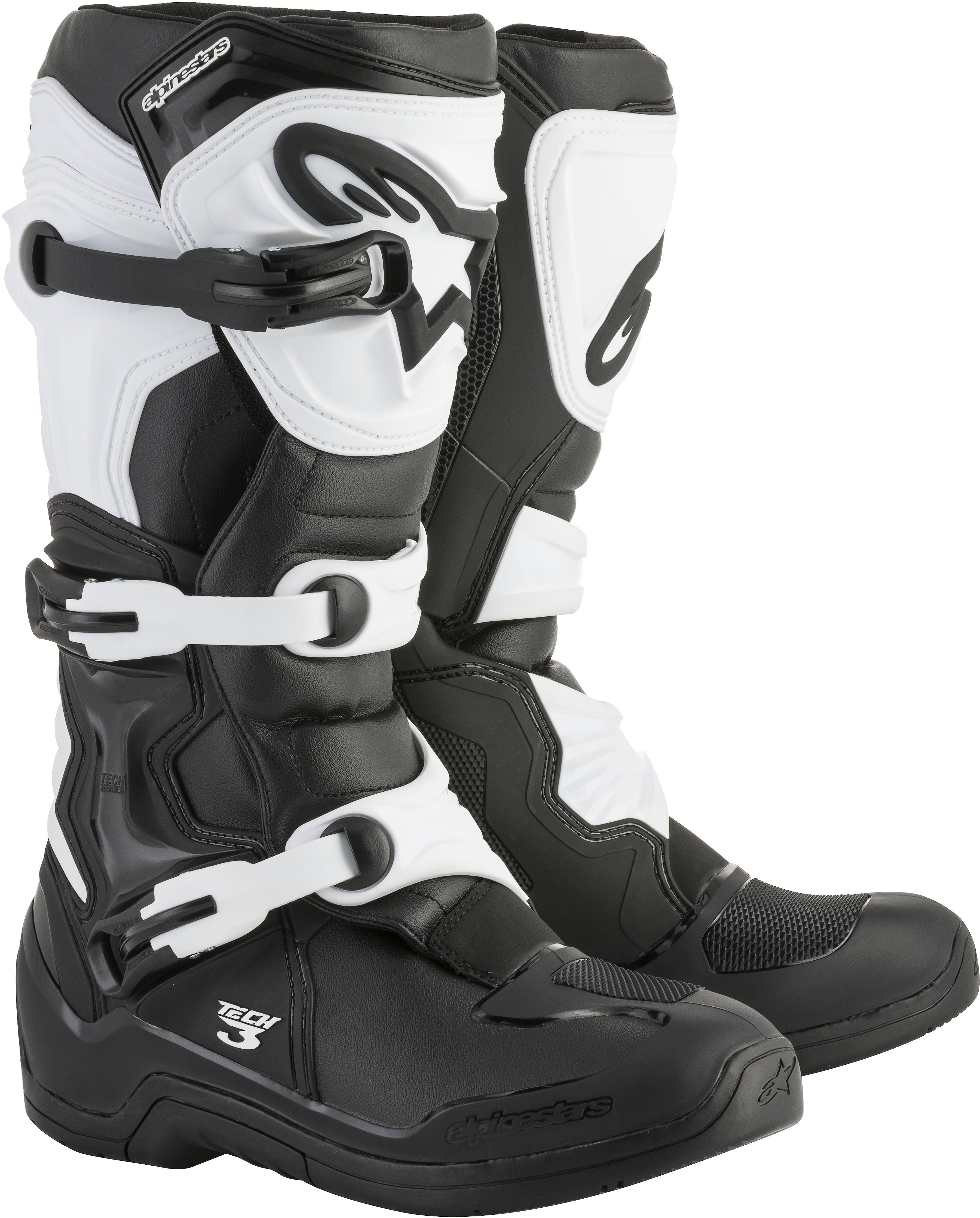 TECH 3 BOOTS BLACK/WHITE SZ 06