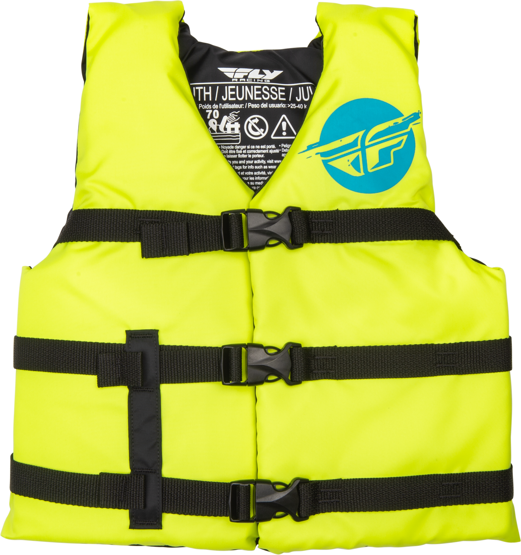 YOUTH FLOTATION VEST HI-VIS/BLUE