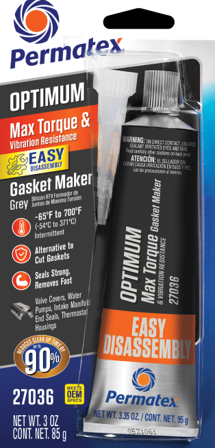 PERMATEX OPTIMUM GREY RTV SILICONE 3 OZ