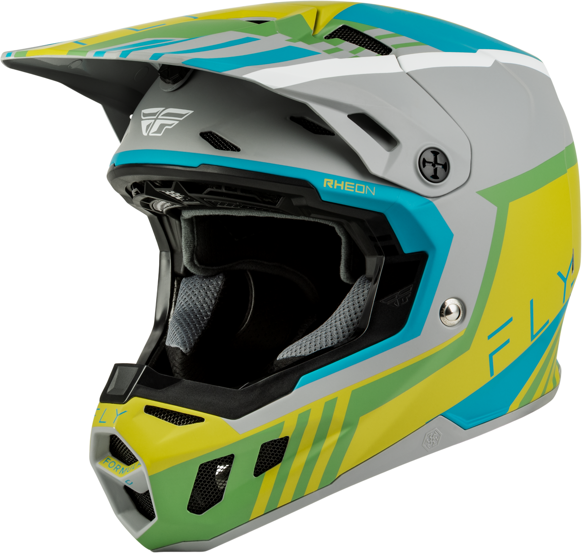 FORMULA CC STRIKE HELMET MATTE GREY/GREEN/TEAL SM