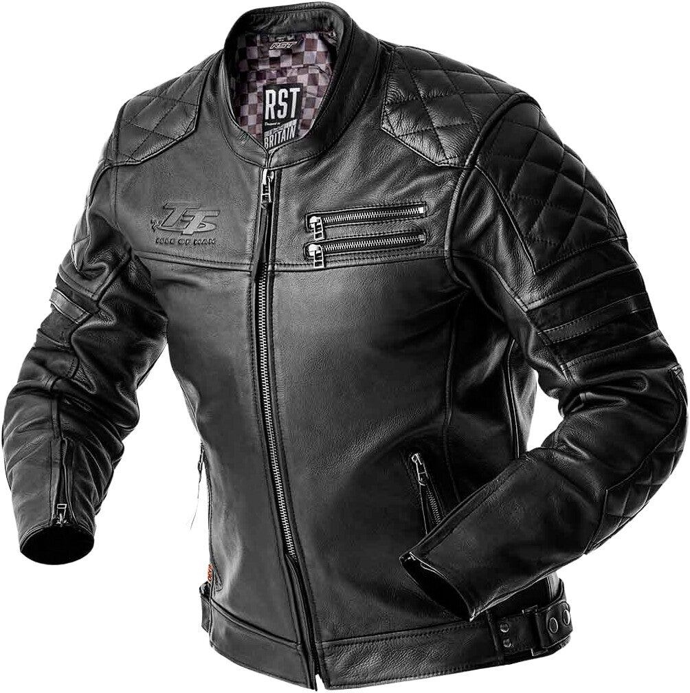 HILLBERRY D3O JACKET BLACK LEATHER 2XL