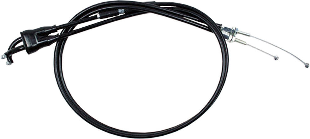 BLACK VINYL THROTTLE PUSH-PULL CABLE SET