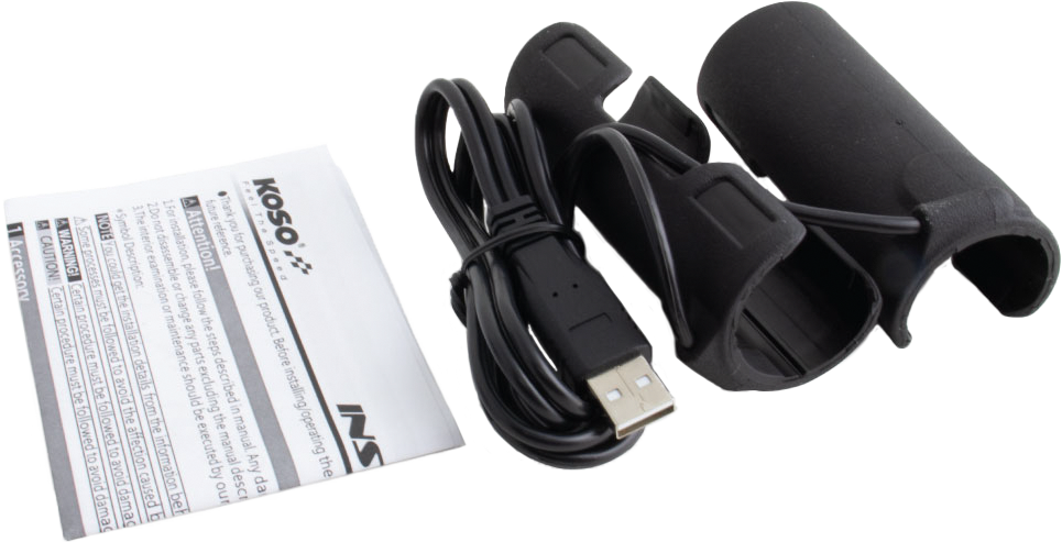 X-CLAWS HEATED GRIPS CLIP-ON SLEEVE USB BLACK