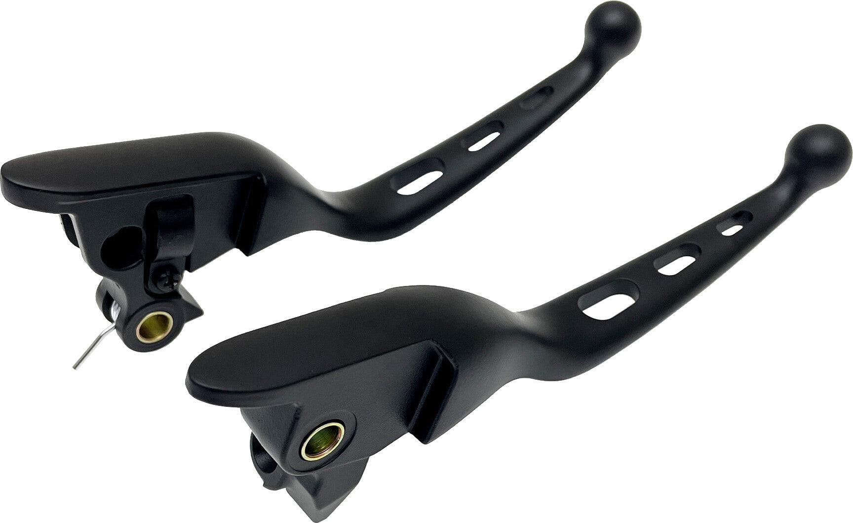 3-HOLE LEVER SET BLACK FLT 21-25 CBL CLUTCH
