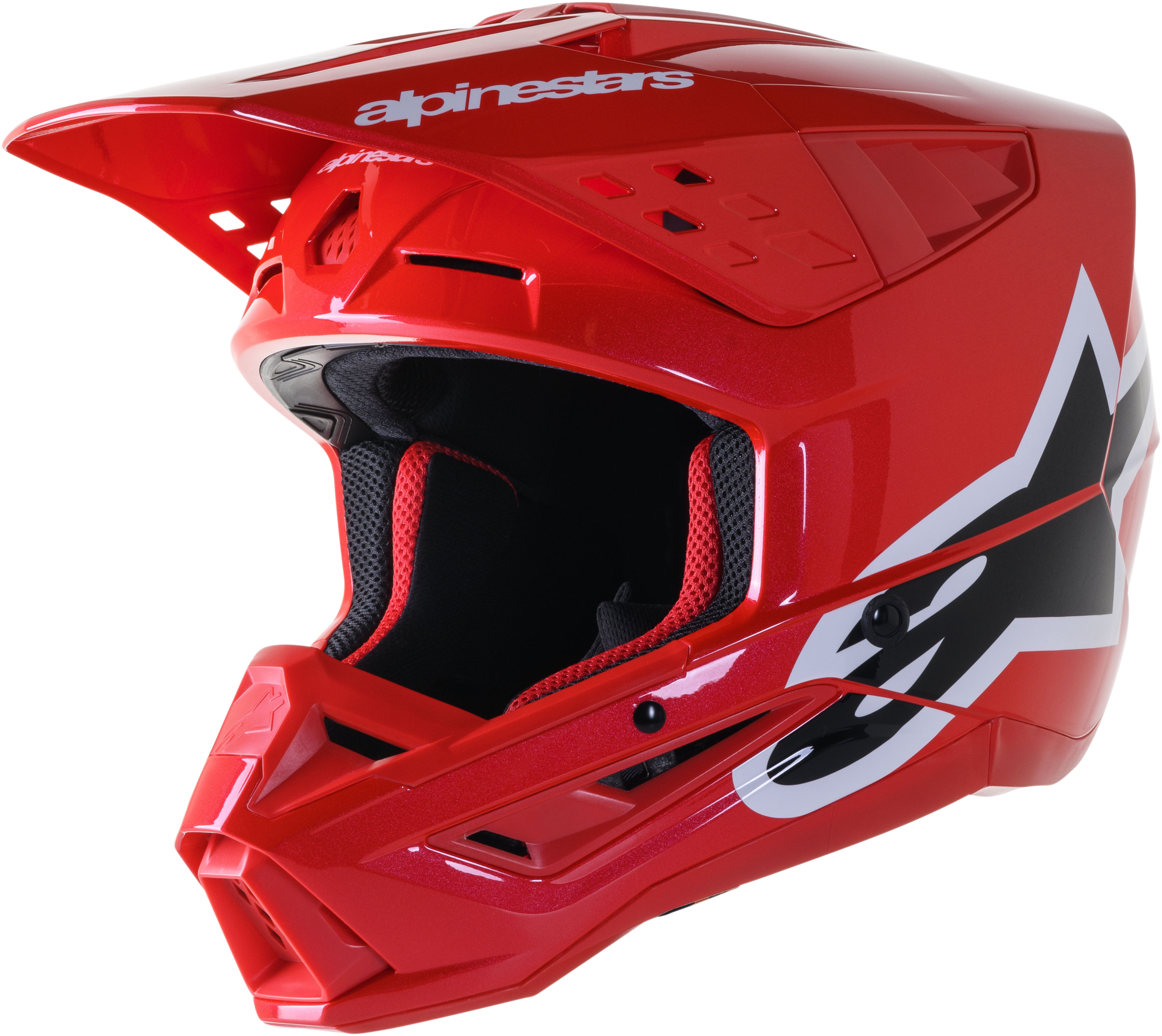 S-M5 CORP HELMET BRIGHT RED GLOSSY XS