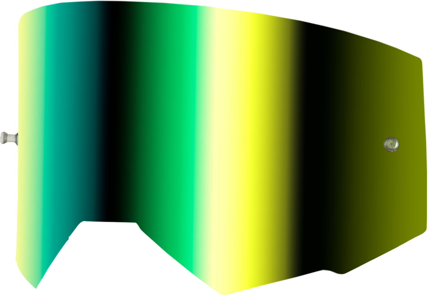 SINGLE LENS W/ POST ADULT W/ IRIDESCENT GRN MIRROR LENS