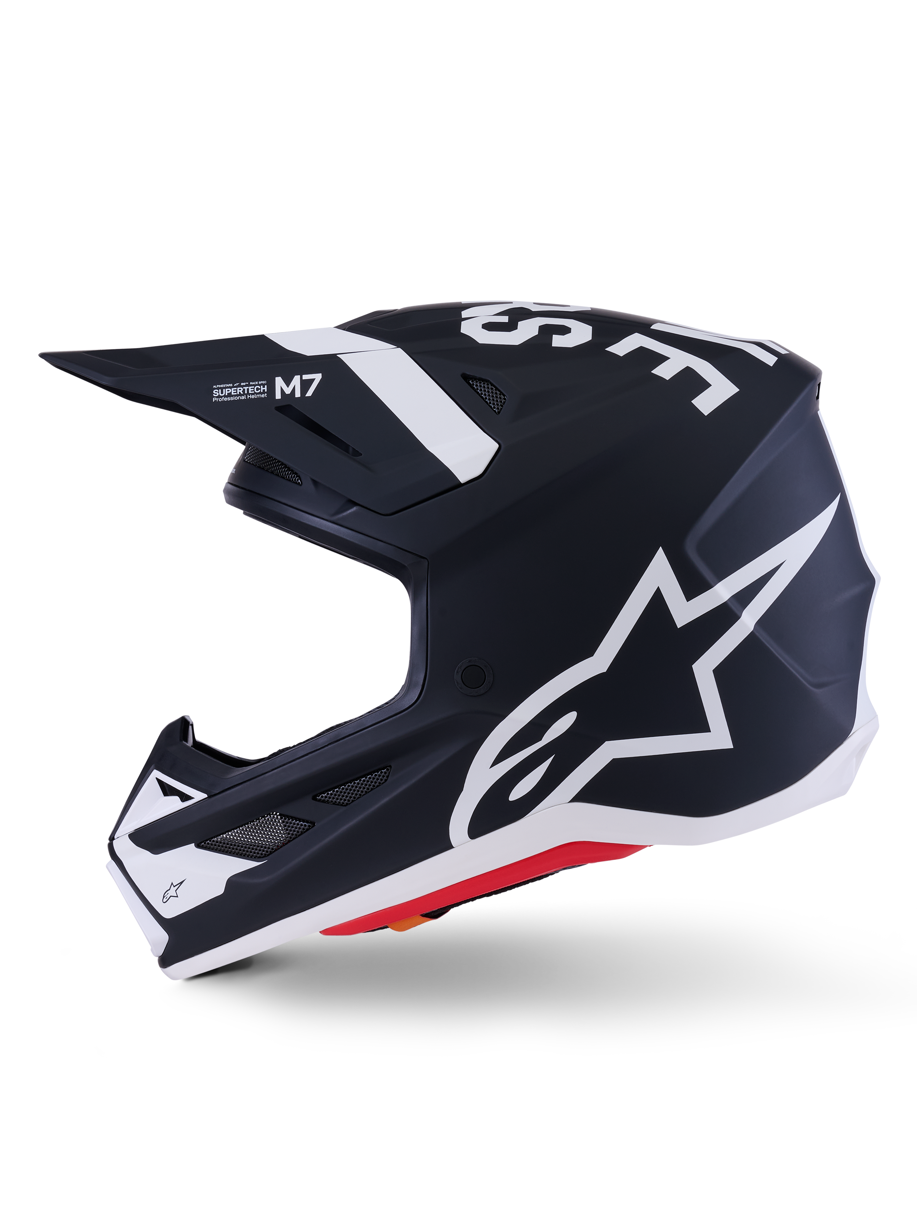 SM7 DASHER HELMET BLK/WHT MATT 2X