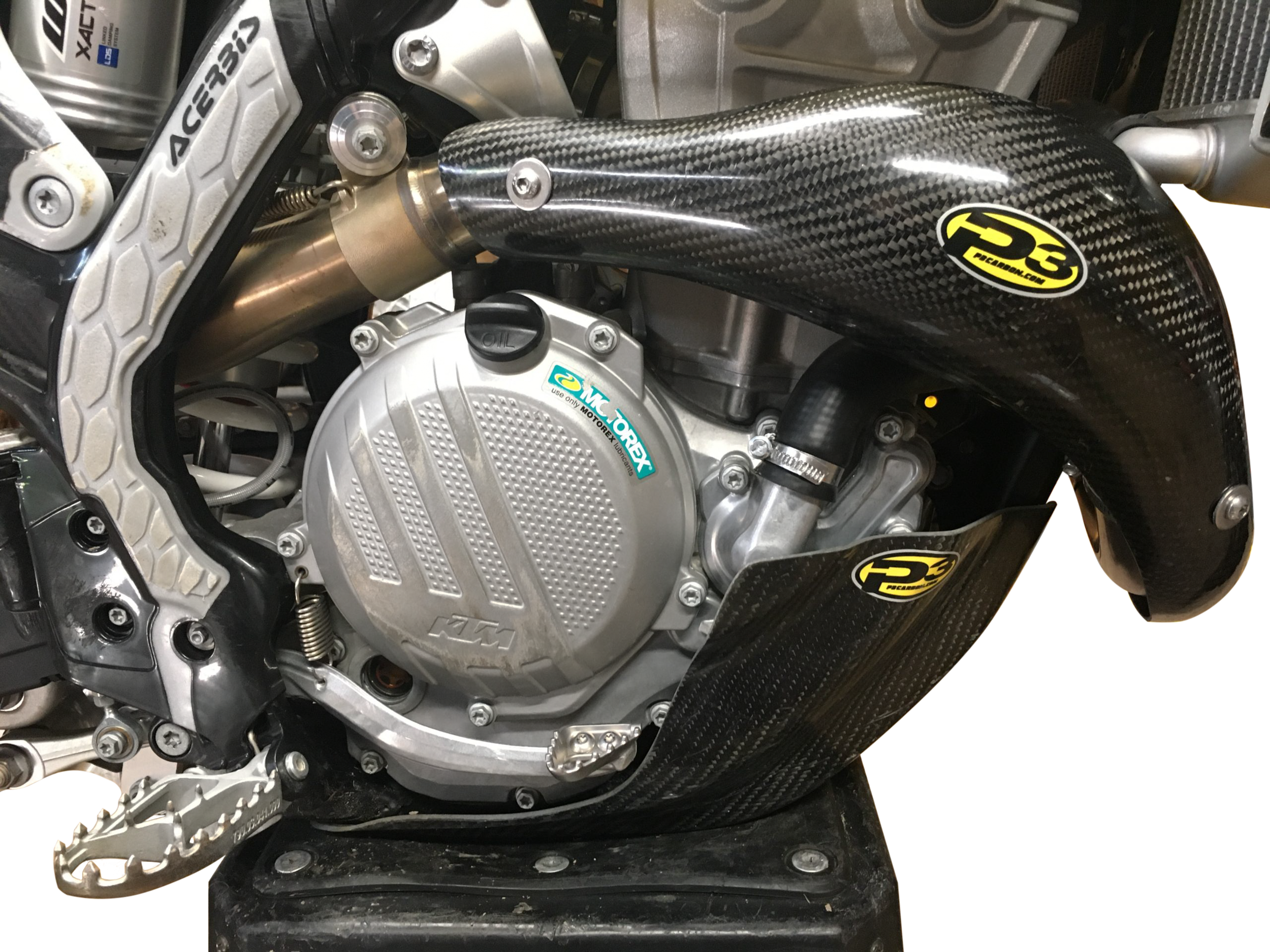 HEAT SHIELD CARBON STK PIPE KTM/HUS