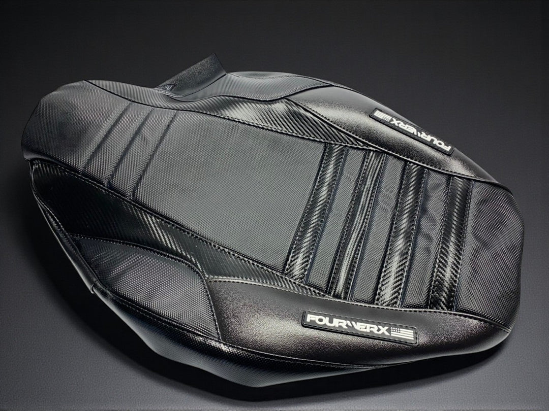 HONDA TRX90 (2006+) SEAT COVER - BLACK / BLACK CARBON