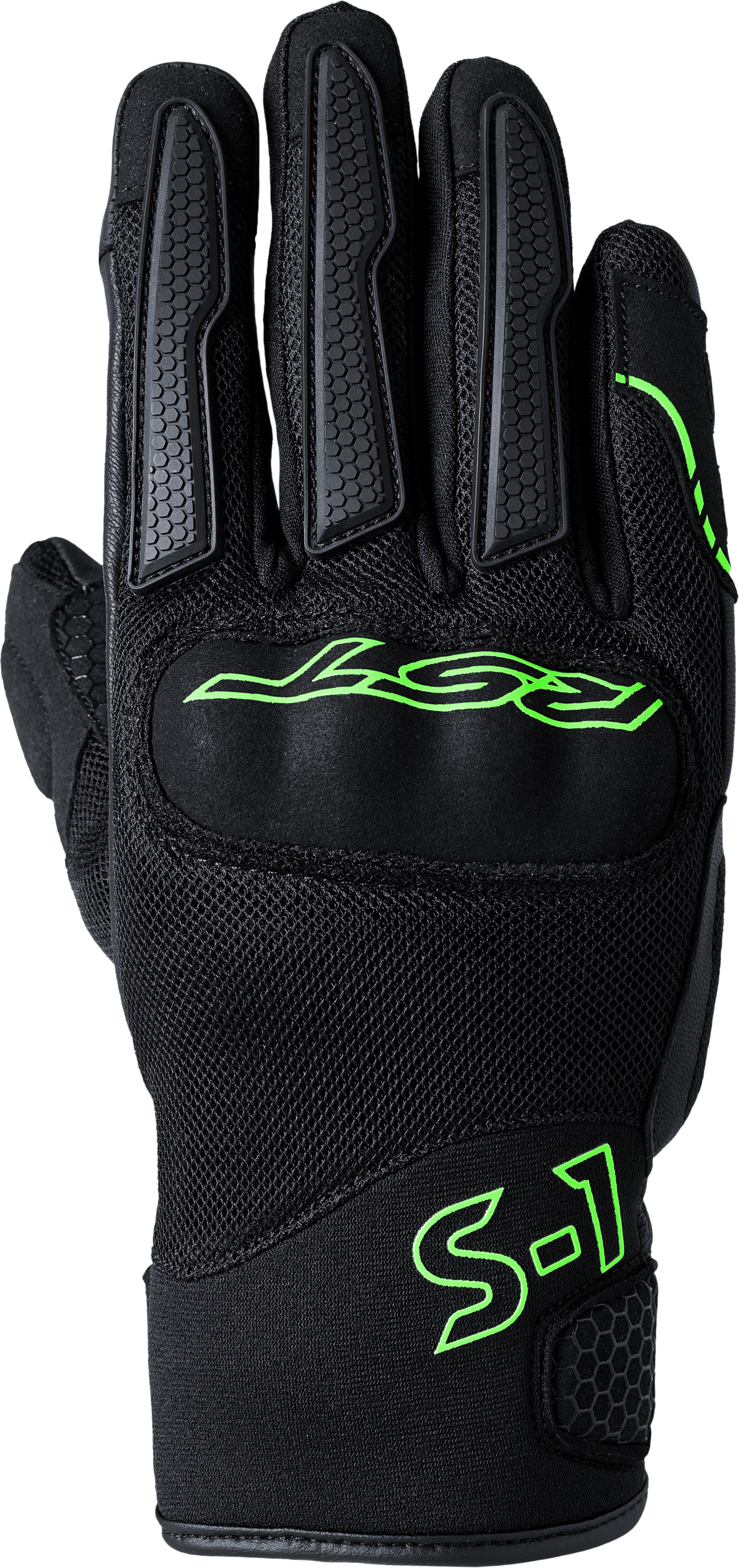 S1 MESH CE GLOVE BLACK/NEON GREEN  XL