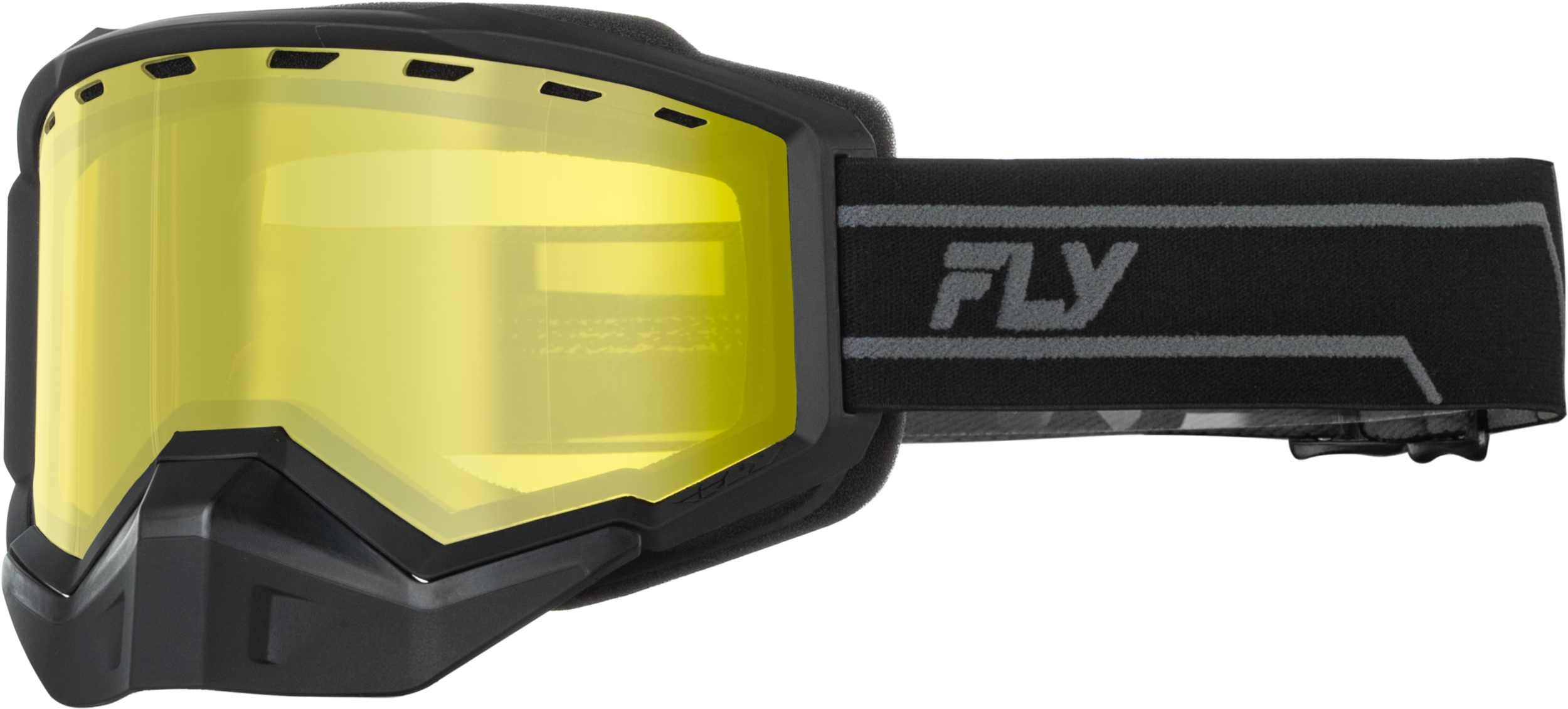 FOCUS SNOW BLACK/GREY W/YELLOW LENS
