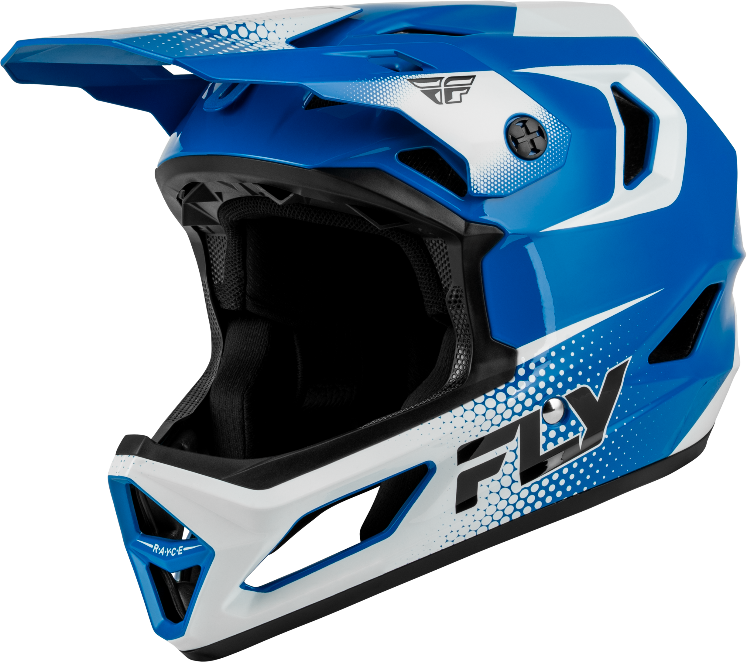 YTH RAYCE SONAR BICYCLE HLMT BLUE/WHITE/BLACK YL