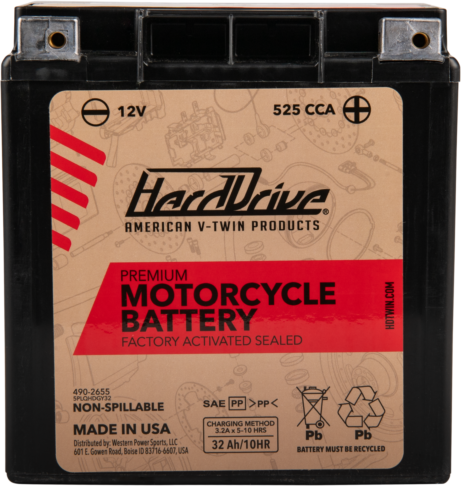 PREMIUM BATTERY GYZ32HL / YIX30L CCA 500